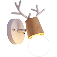 Hobaca® E27 Aplique Pared Interior luz Pared Dormitorio Lampara Pared Infantil Decoracion Nordica Hogar Navidad Creative…